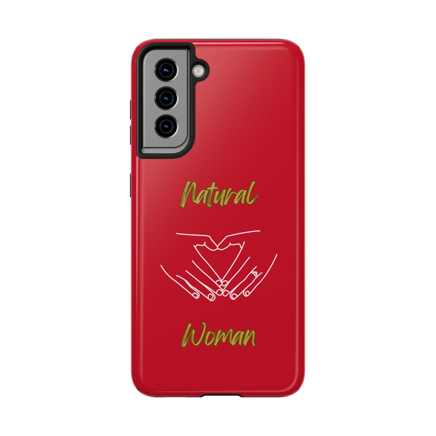 Natural Woman I Love You (WL)Tough Phone Cases DARK RED
