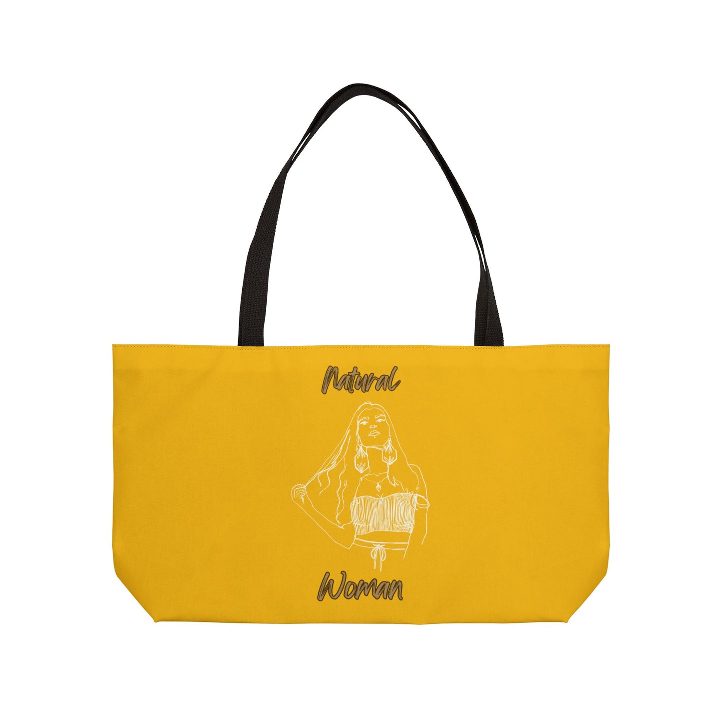 Natural Woman Thinking (WL) Weekender Tote Bag YELLOW