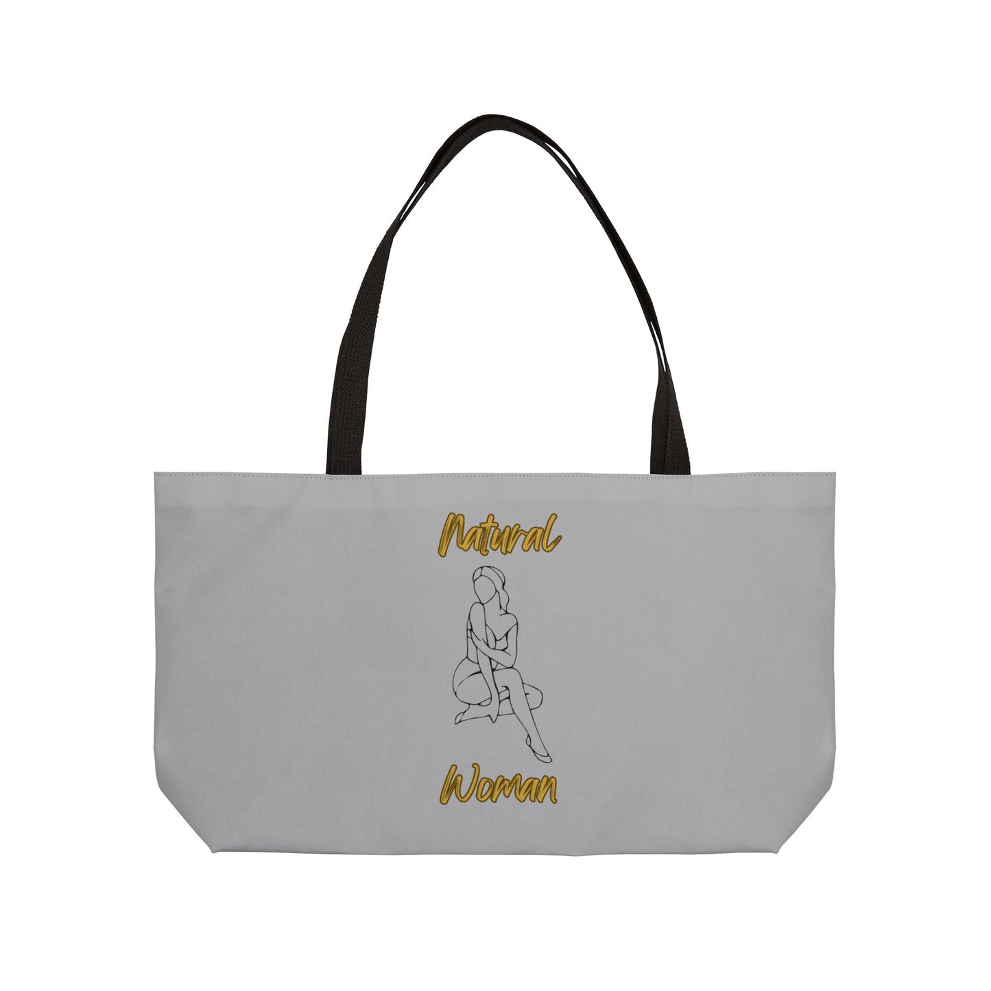 Natural Woman Shoulder Action (BL) Weekender Tote Bag LIGHT GREY
