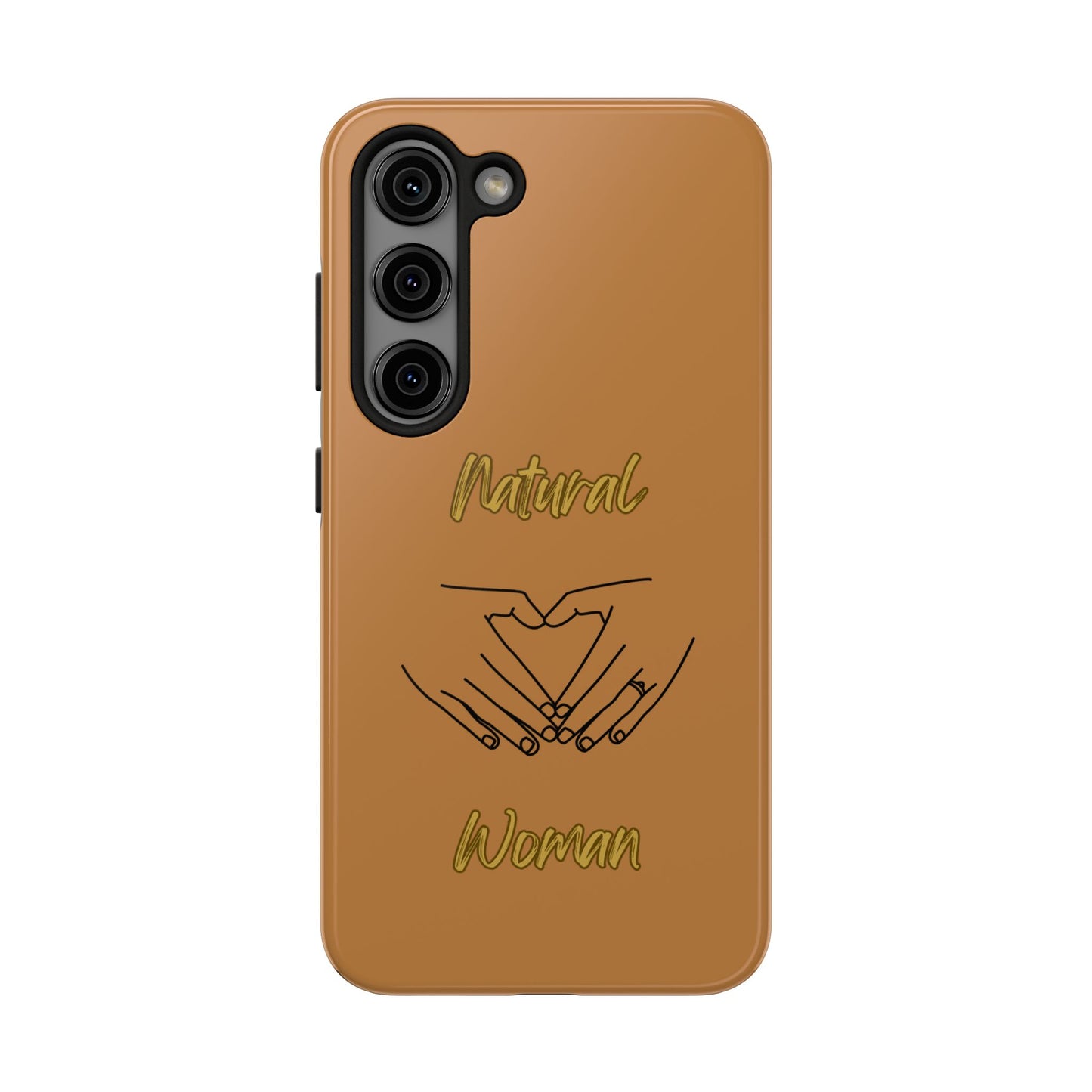 Natural Woman I Love You (BL)Tough Phone Cases LIGHT BROWN