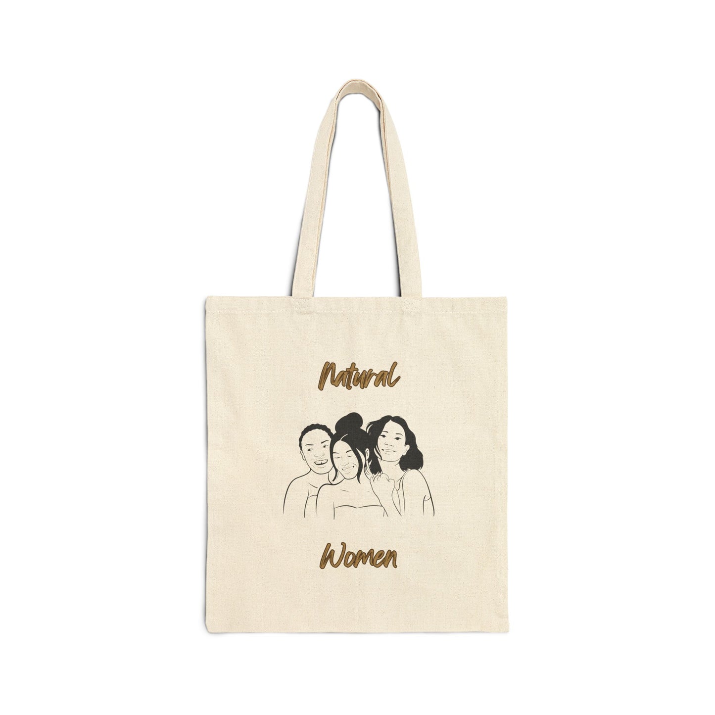 Natural Woman Laughing Friends (BL) Canvas Tote Bag