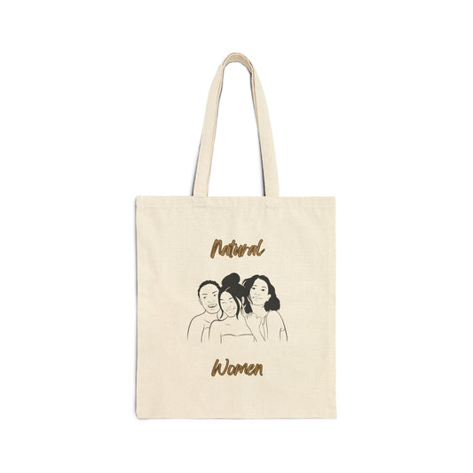 Natural Woman Laughing Friends (BL) Canvas Tote Bag