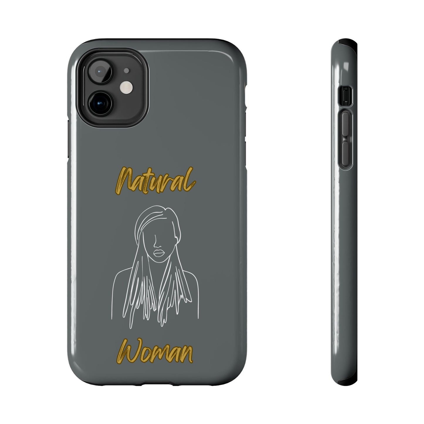 Natural Woman Content (WL)Tough Phone Cases DARK GREY