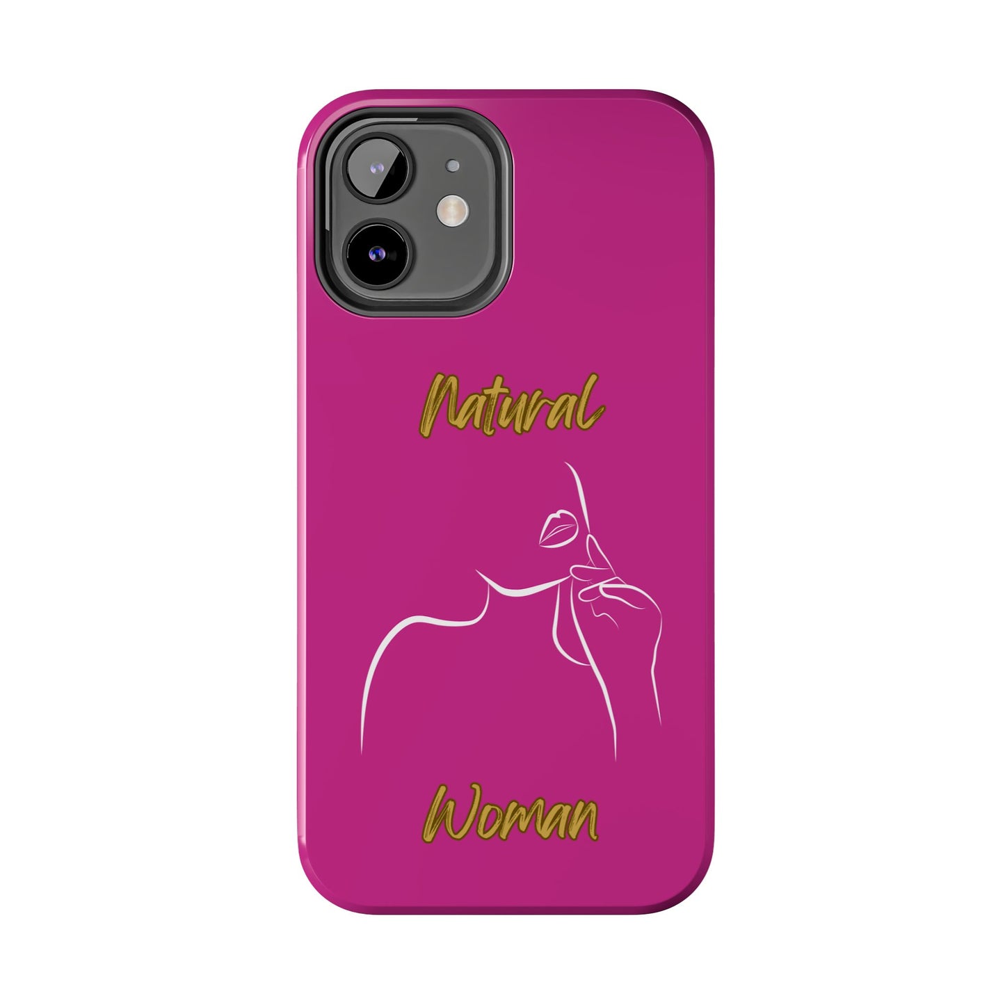 Natural Woman Chin Up (WL)Tough Phone Cases PINK