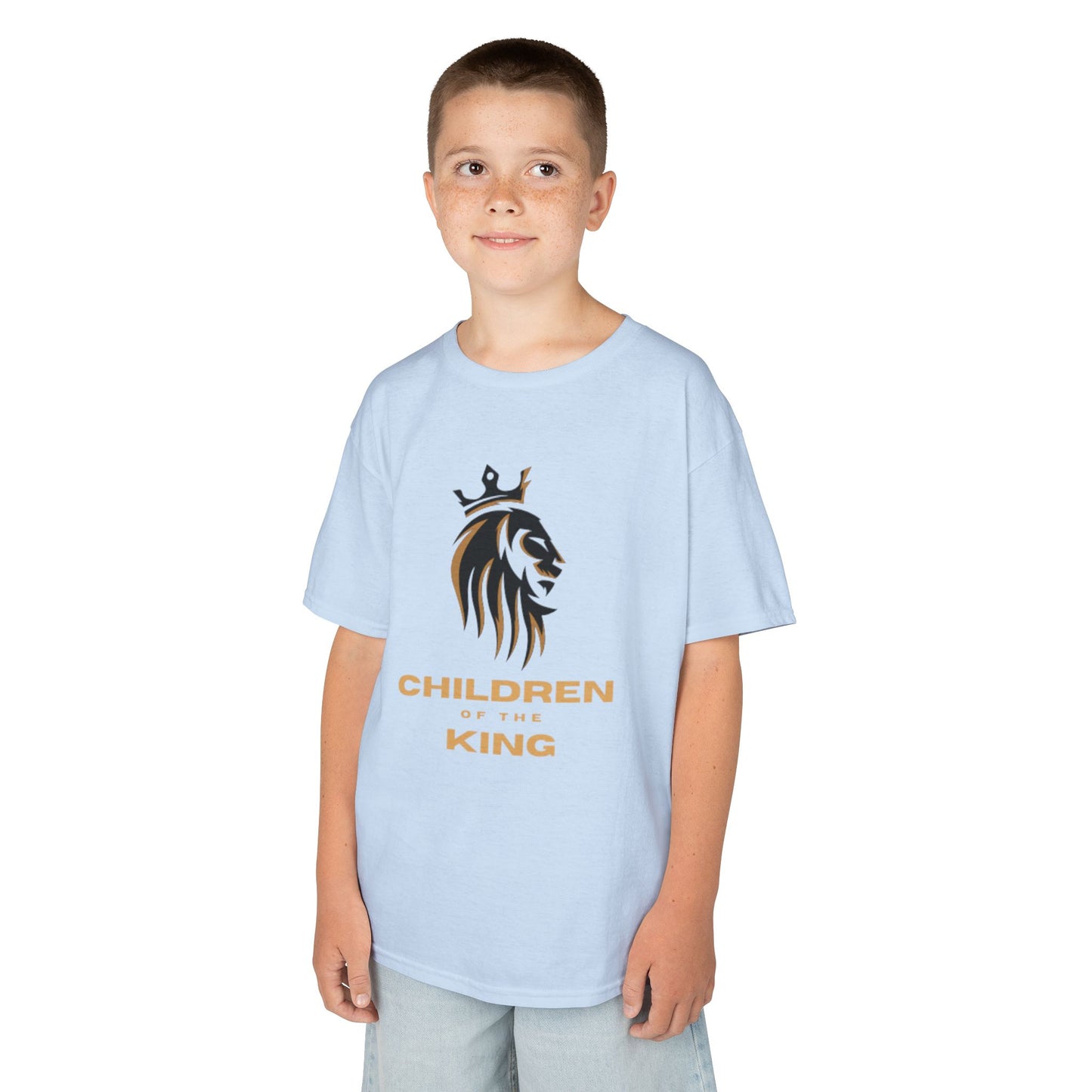 Children of the King Inspirational Kids Cotton T-Shirt (BL)