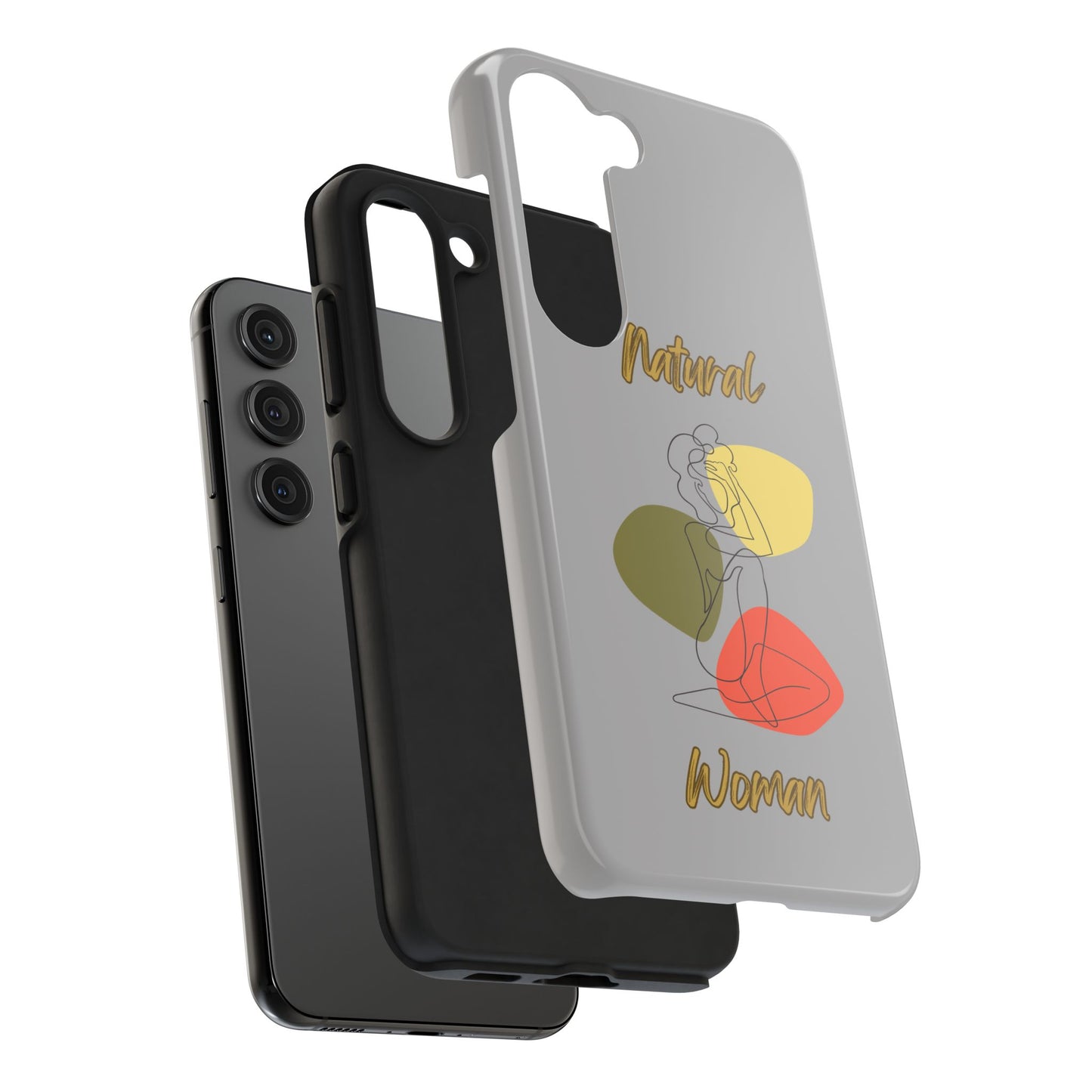 Natural Woman Colorful Pose (BL)Tough Phone Cases LIGHT GREY