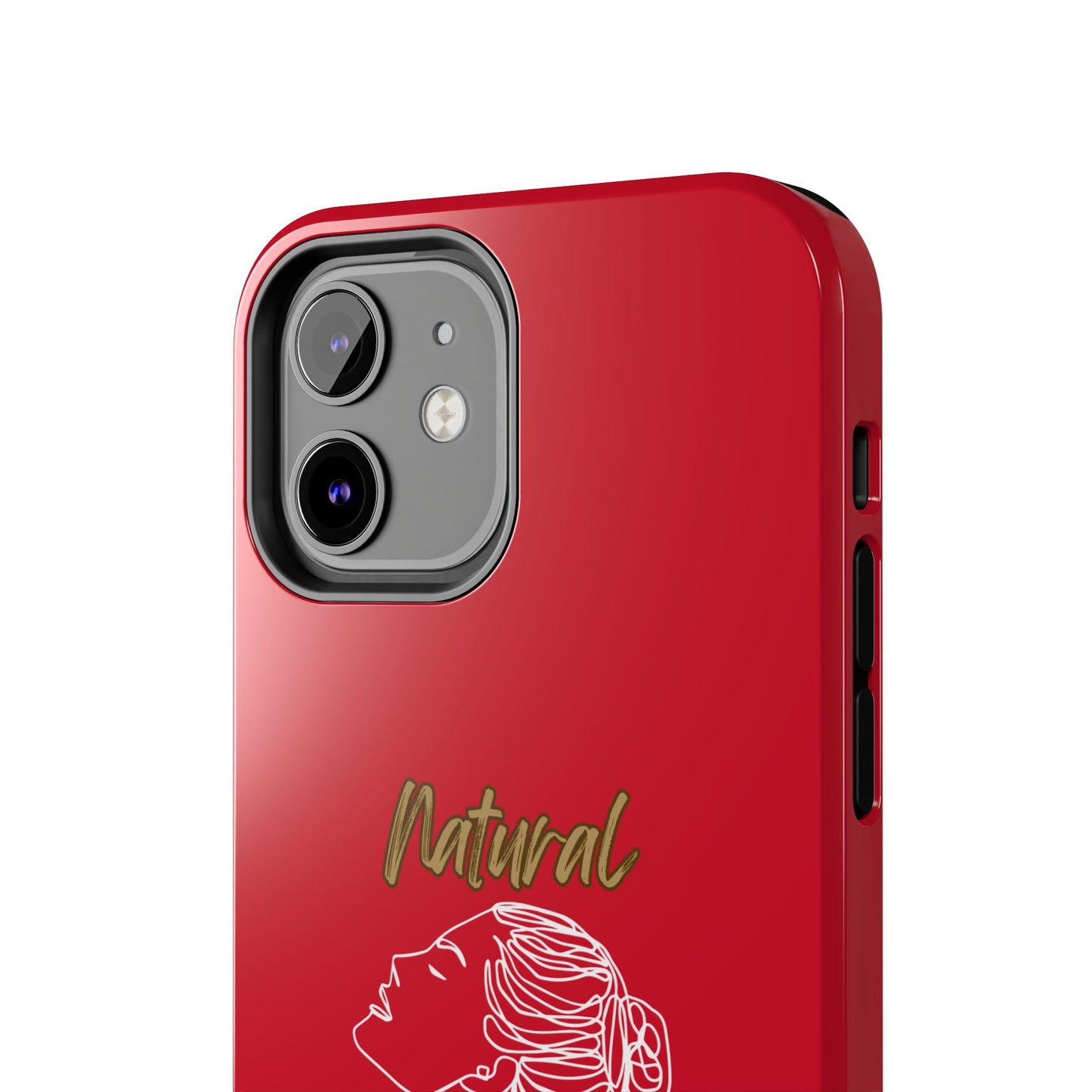 Natural Woman Wet Bun (WL) Tough Phone Cases DARK RED