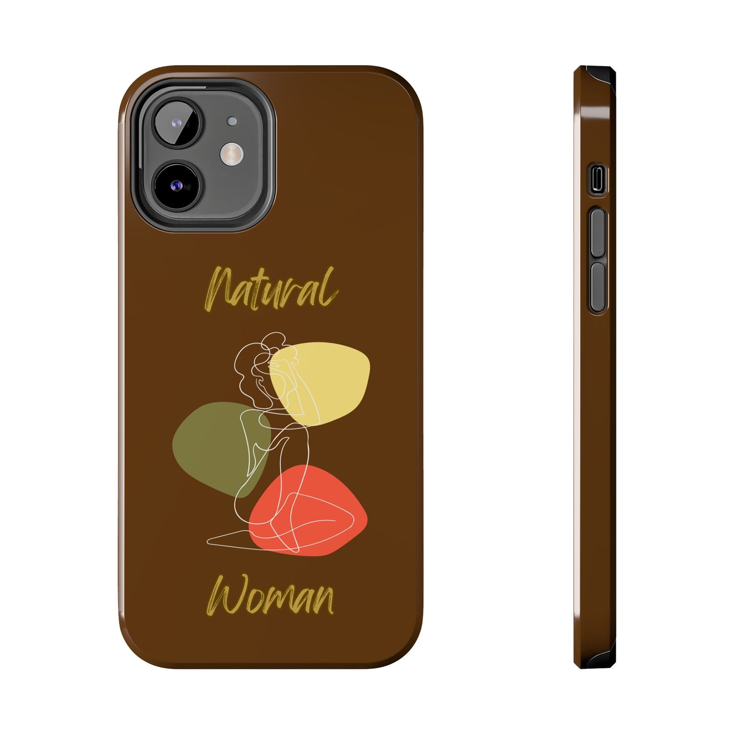 Natural Woman Colorful Pose (WL)Tough Phone Cases BROWN