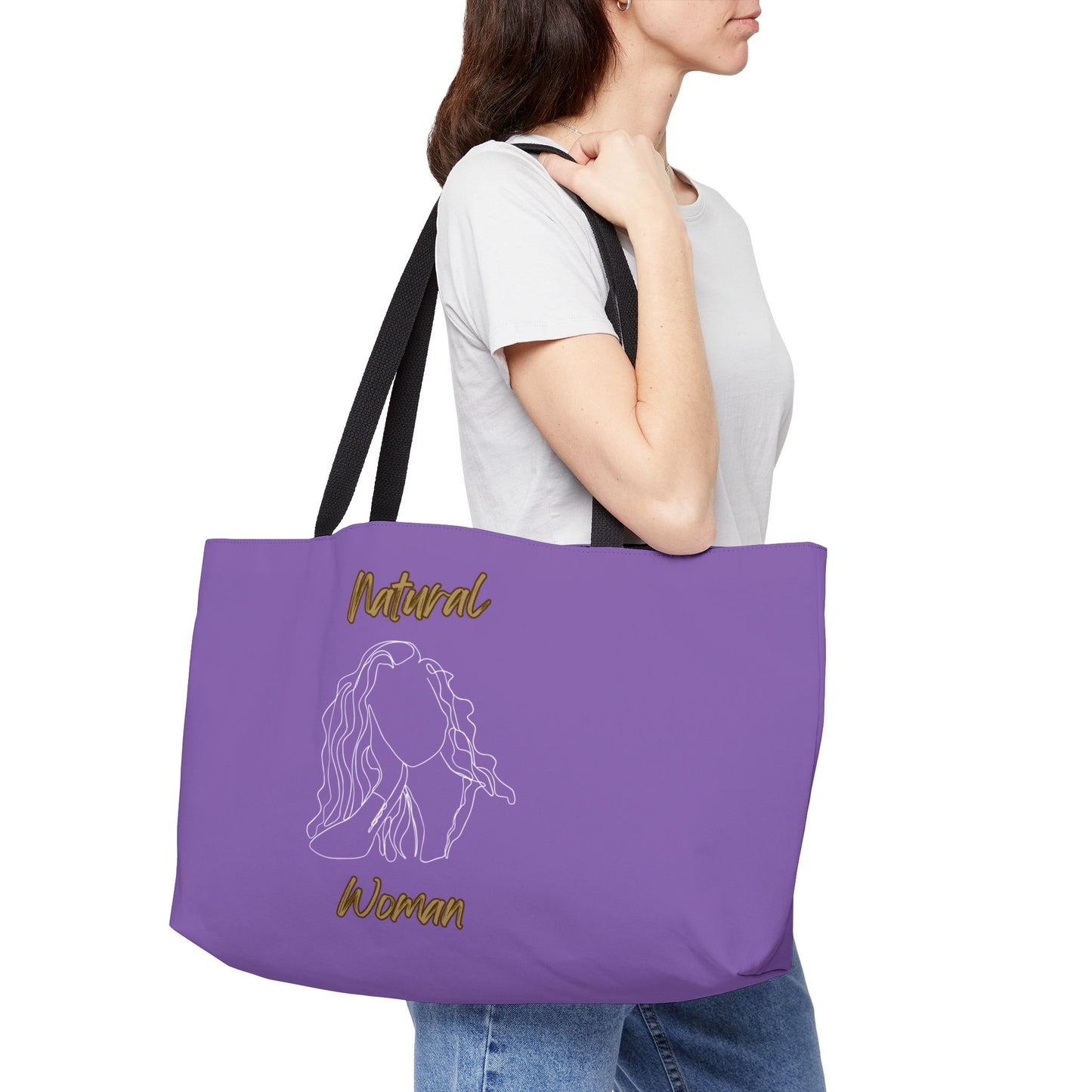Natural Woman Relaxed (WL) Weekender Tote Bag LIGHT PURPLE