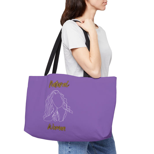 Natural Woman Relaxed (WL) Weekender Tote Bag LIGHT PURPLE