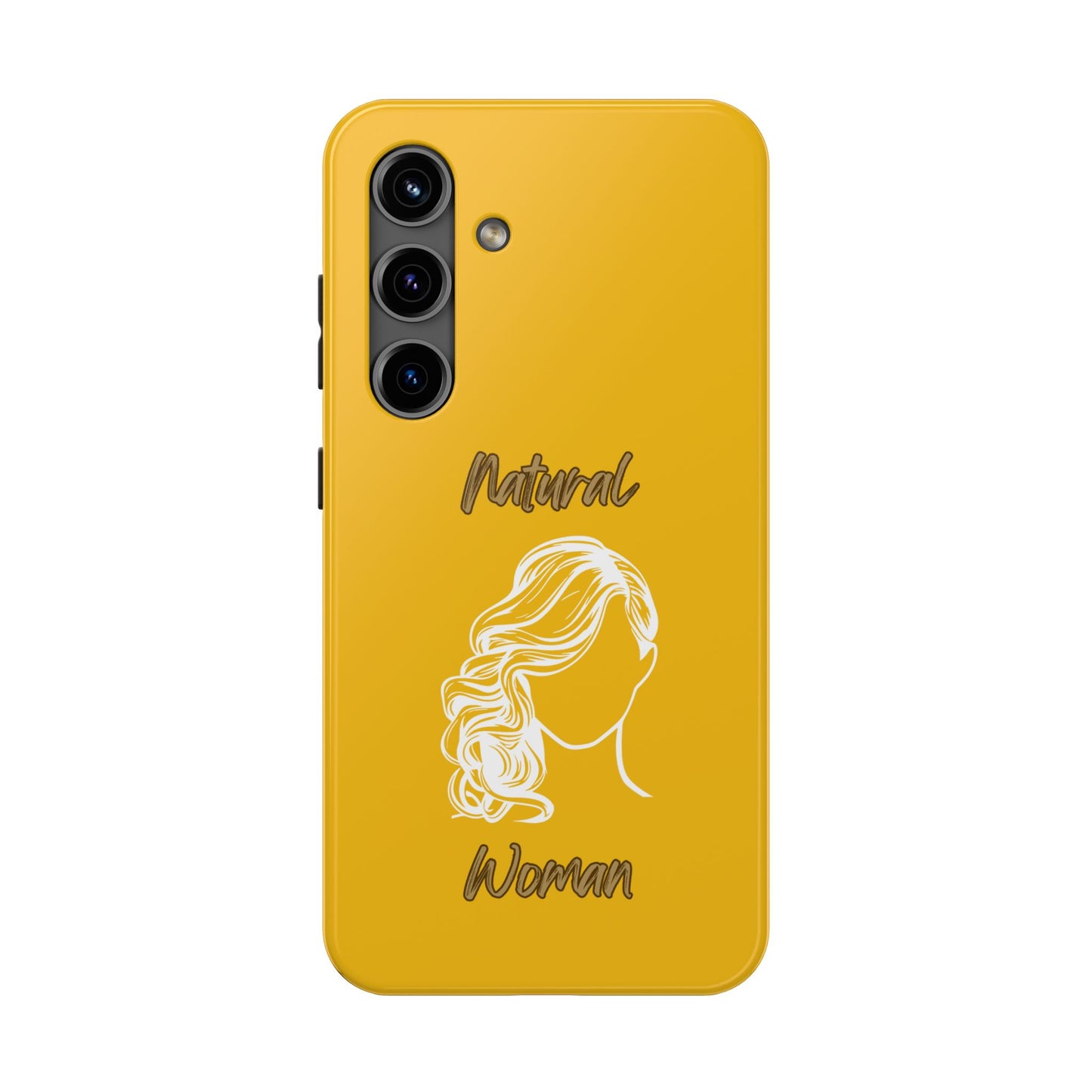 Natural Woman Long Curl (WL)Tough Phone Cases YELLOW