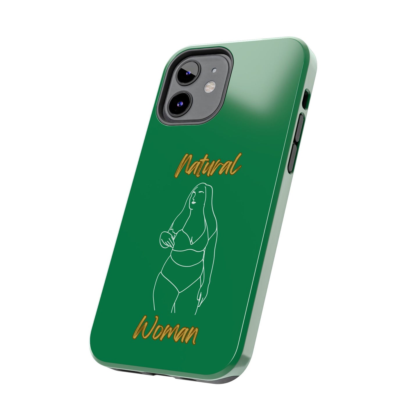 Natural Woman Full Beauty (WL)Tough Phone Cases DARK GREEN