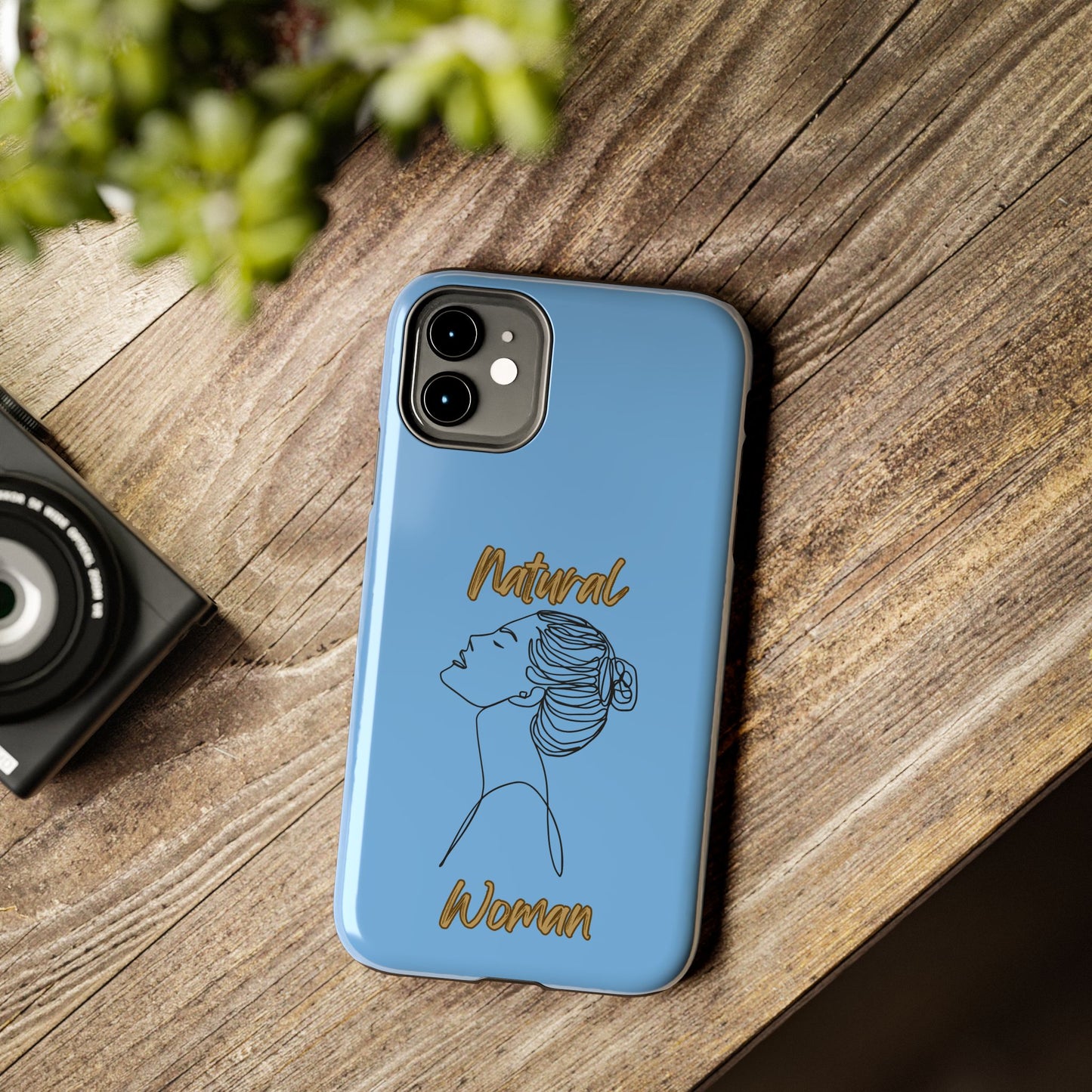 Natural Woman Wet Bun (BL) Tough Phone Cases LIGHT BLUE