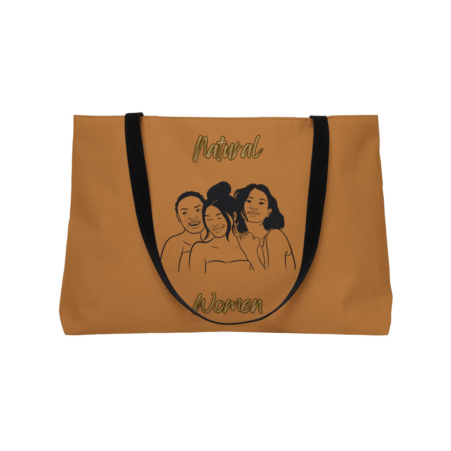 Natural Women Laughing Friends (BL) Weekender Tote Bag LIGHT BROWN