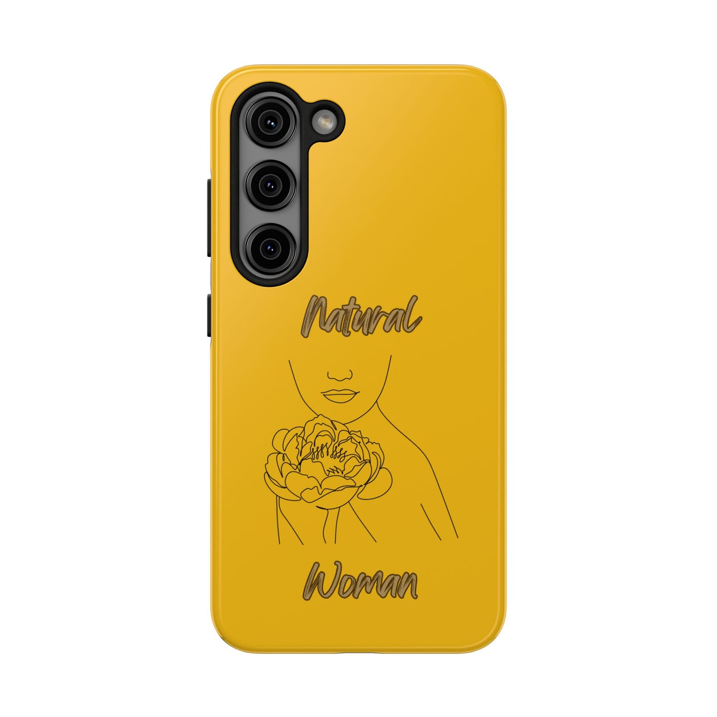 Natural Woman Kissed Flower (BL)Tough Phone Cases YELLOW