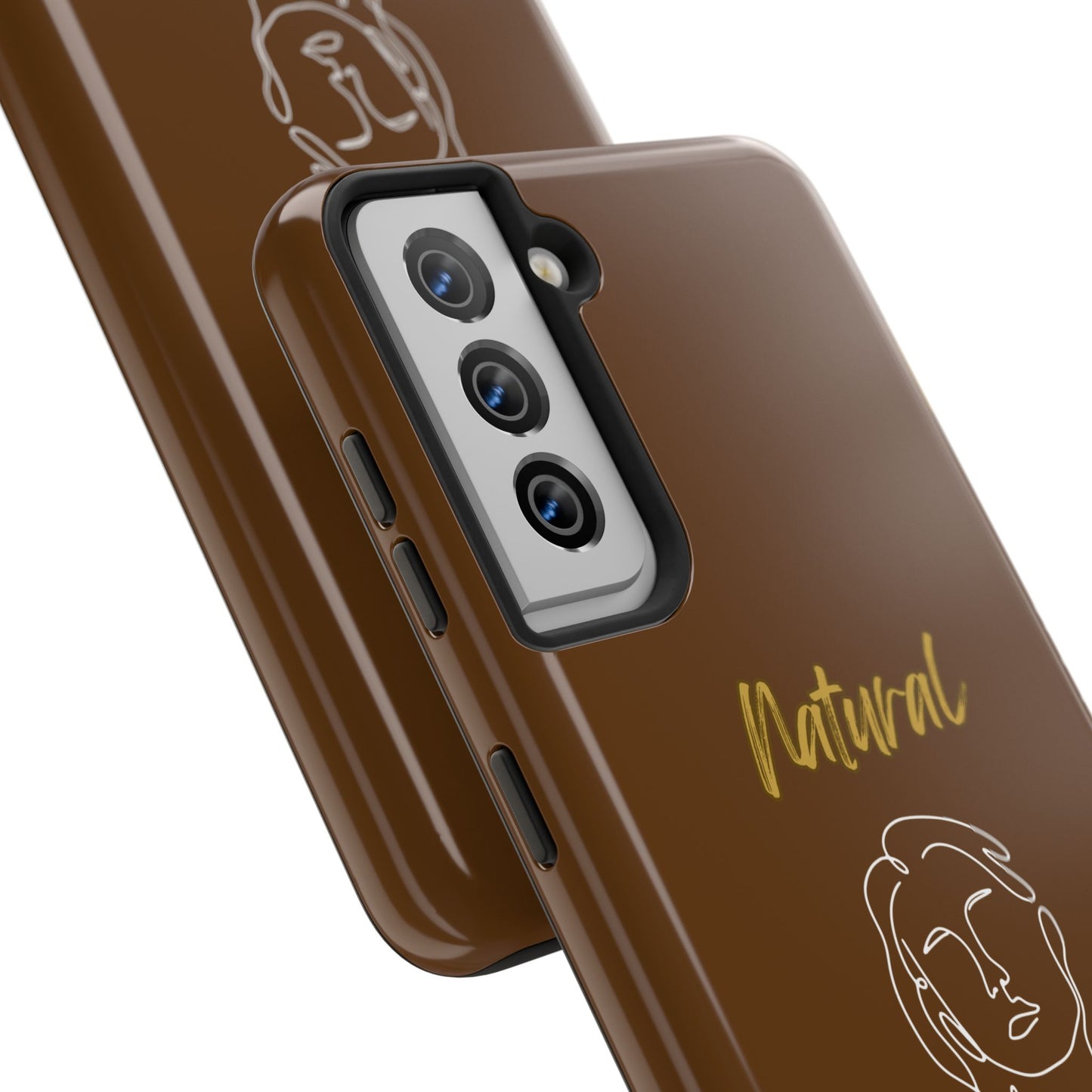 Natural Woman Hello (WL)Tough Phone Cases BROWN