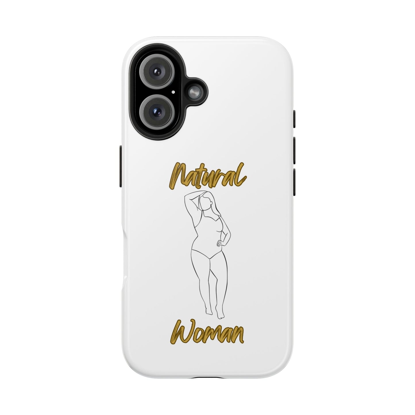 Natural Woman Looking Good (BL)Tough Phone Cases WHITE