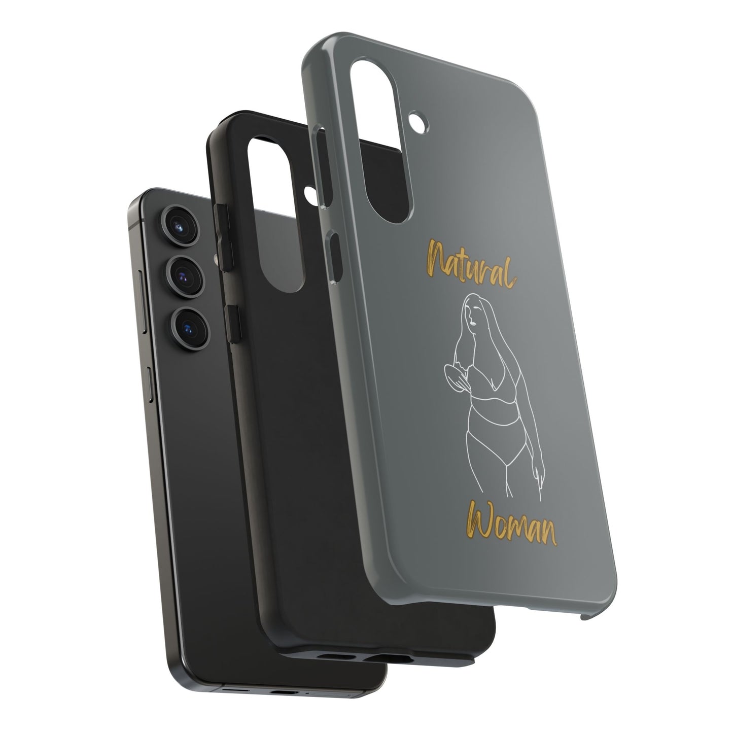 Natural Woman Full Beauty (WL)Tough Phone Cases DARK GREY