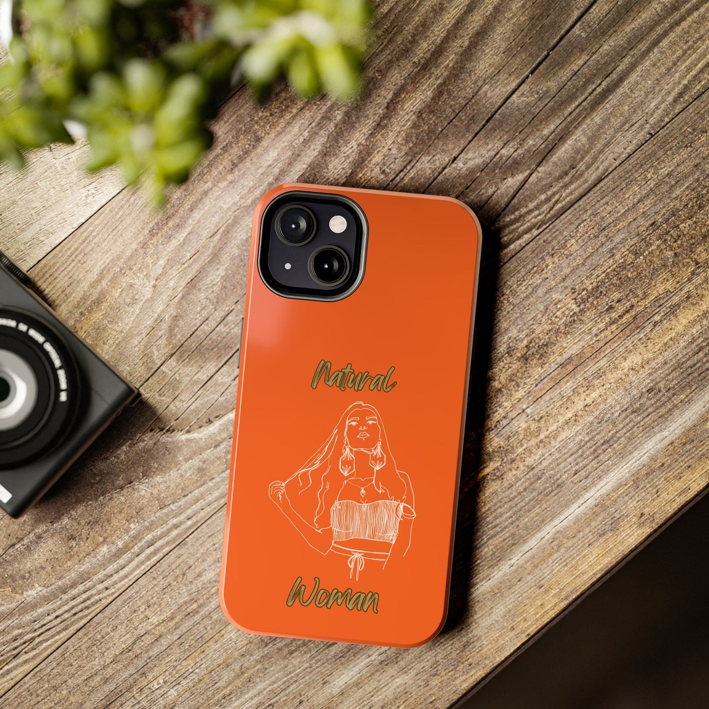 Natural Woman Thinking (WL)Tough Phone Cases ORANGE