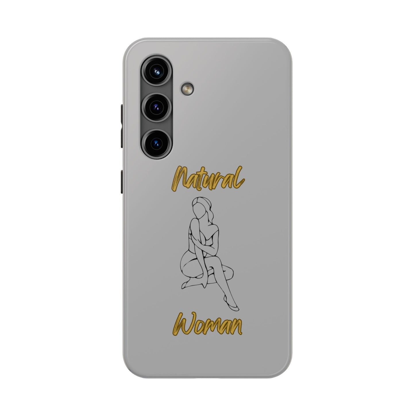 Natural Woman Shoulder Action (BL)Tough Phone Cases LIGHT GREY