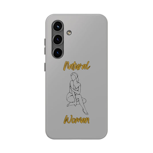 Natural Woman Shoulder Action (BL)Tough Phone Cases LIGHT GREY