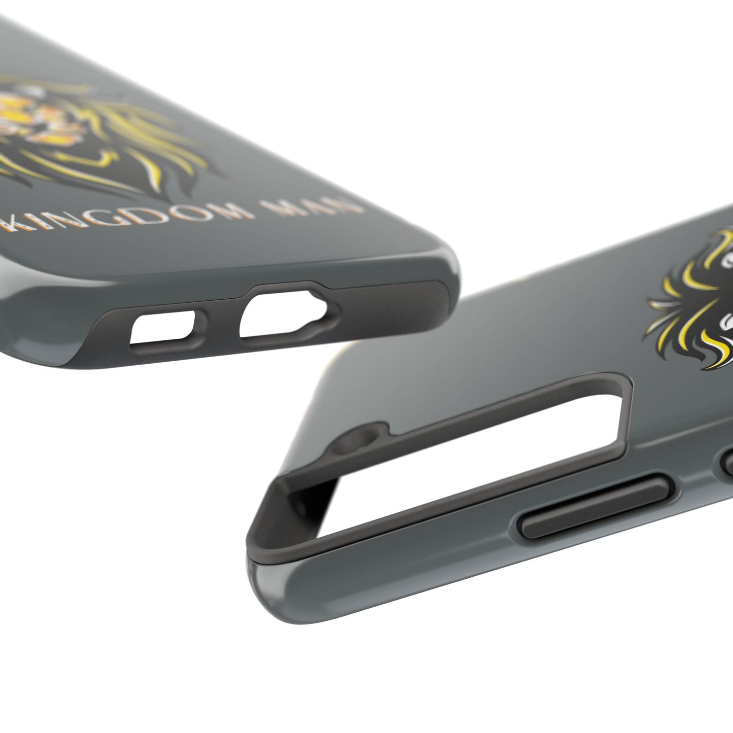 Kingdom Man (White-Gold Label) Tough Phone Case DARK GREY