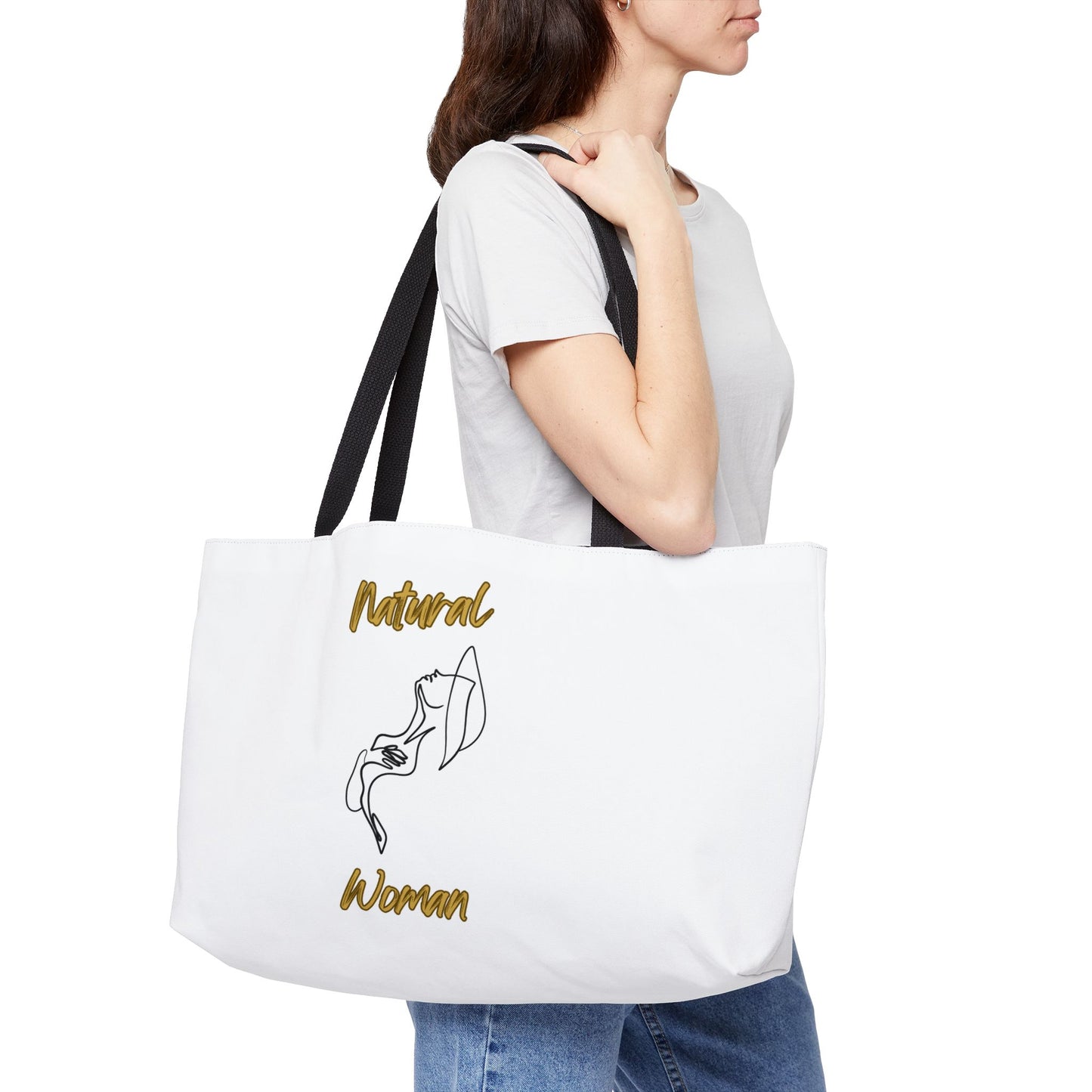 Natural Woman Free (BL) Weekender Tote Bag WHITE