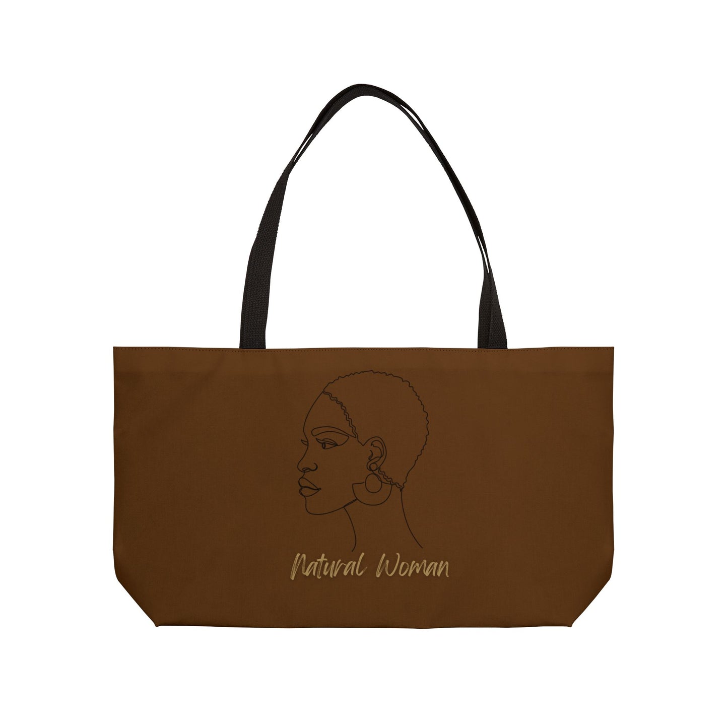 Natural Woman Finger Wave (BL) Weekender Tote Bag BROWN
