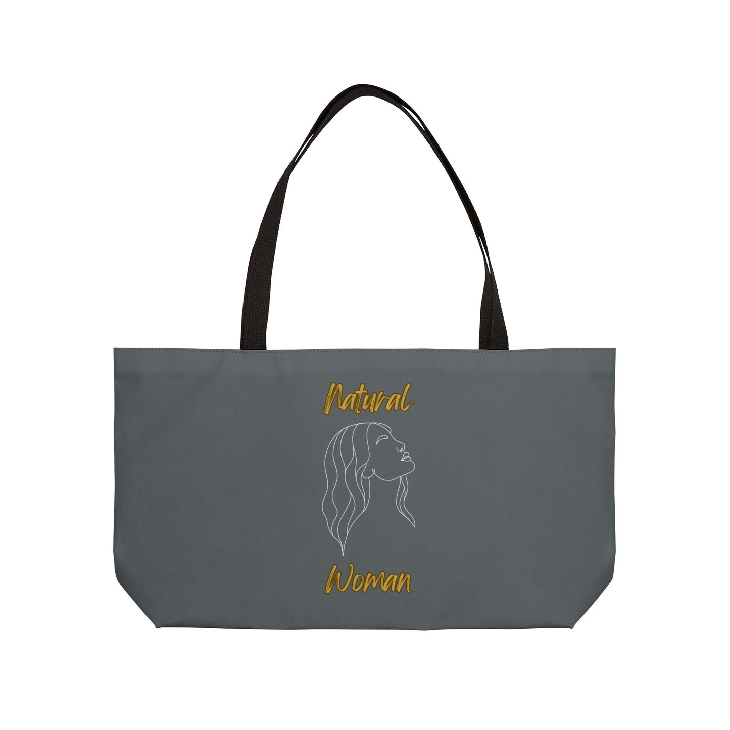 Natural Woman Breeze On Face (WL) Weekender Tote Bag DARK GREY