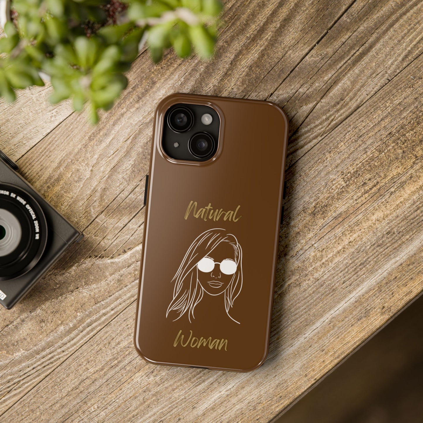 Natural Woman Shades (WL)Tough Phone Cases BROWN