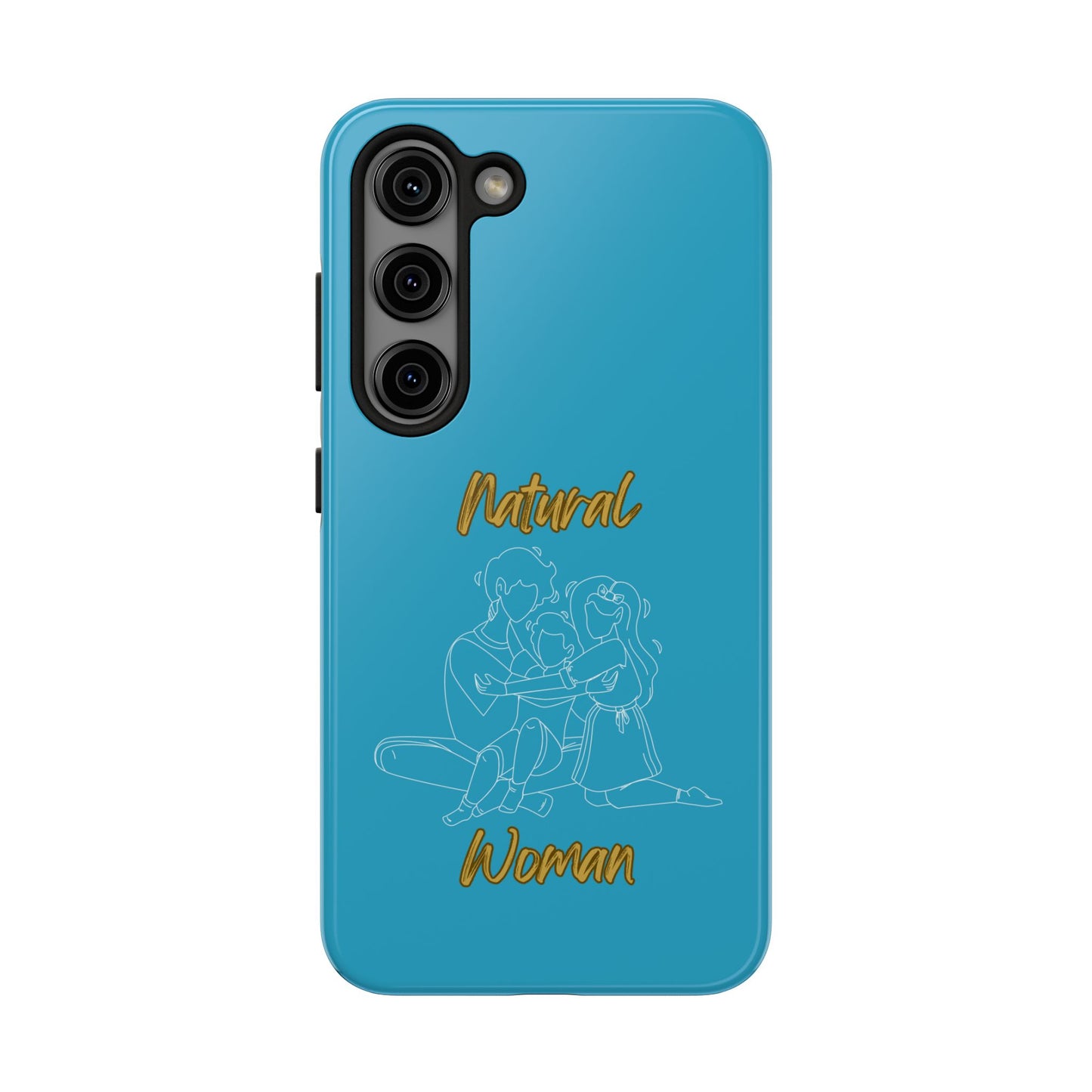 Natural Woman Bear Hugs (WL) Tough Phone Cases TURQUOISE