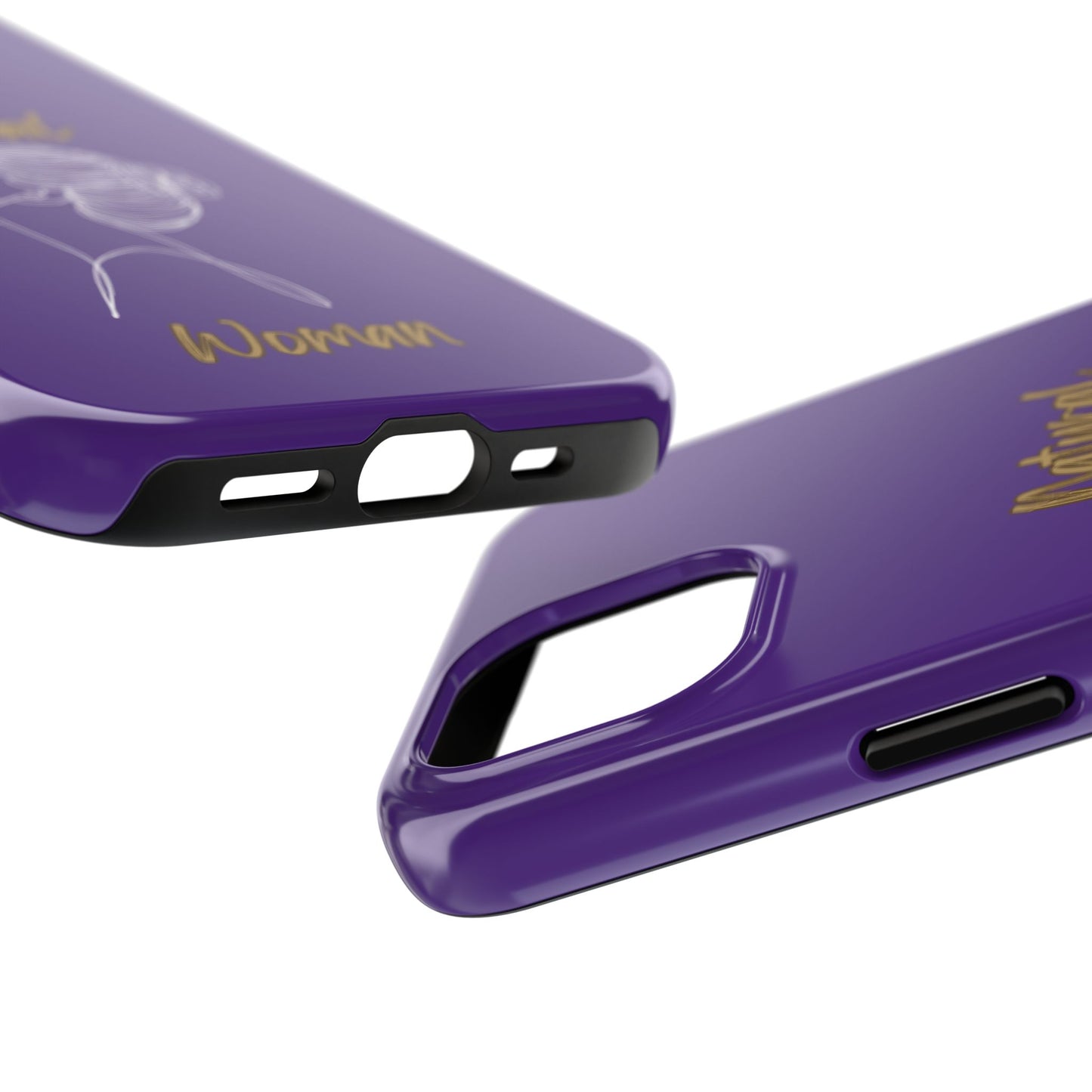 Natural Woman Wet Bun (WL) Tough Phone Cases PURPLE