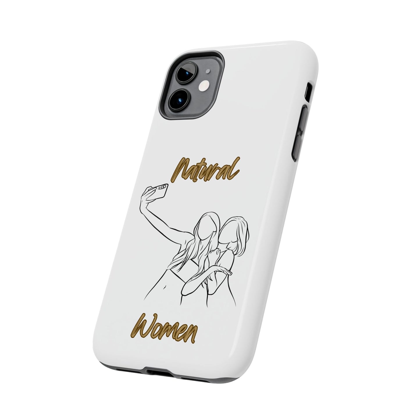 Natural Woman Friends Selfie (BL)Tough Phone Cases WHITE