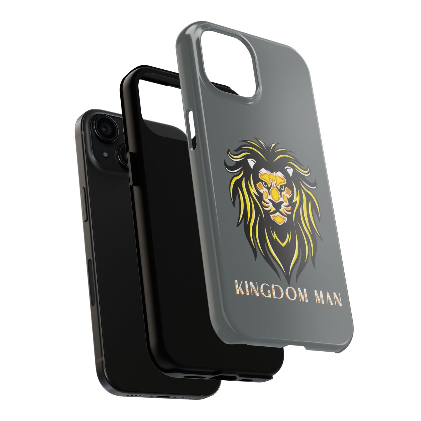 Kingdom Man (White-Gold Label) Tough Phone Case DARK GREY