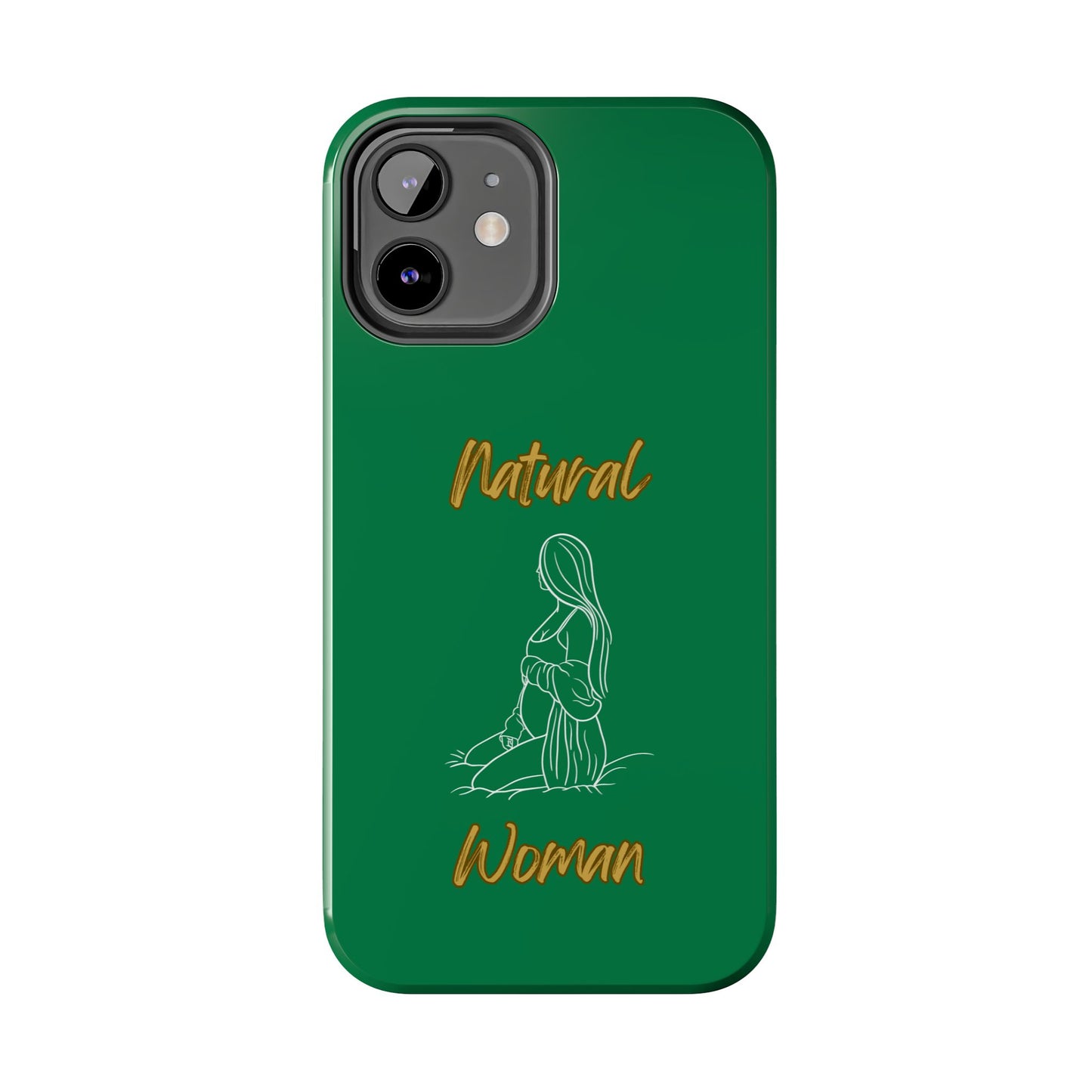 Natural Woman Expecting (WL)Tough Phone Cases DARK GREEN