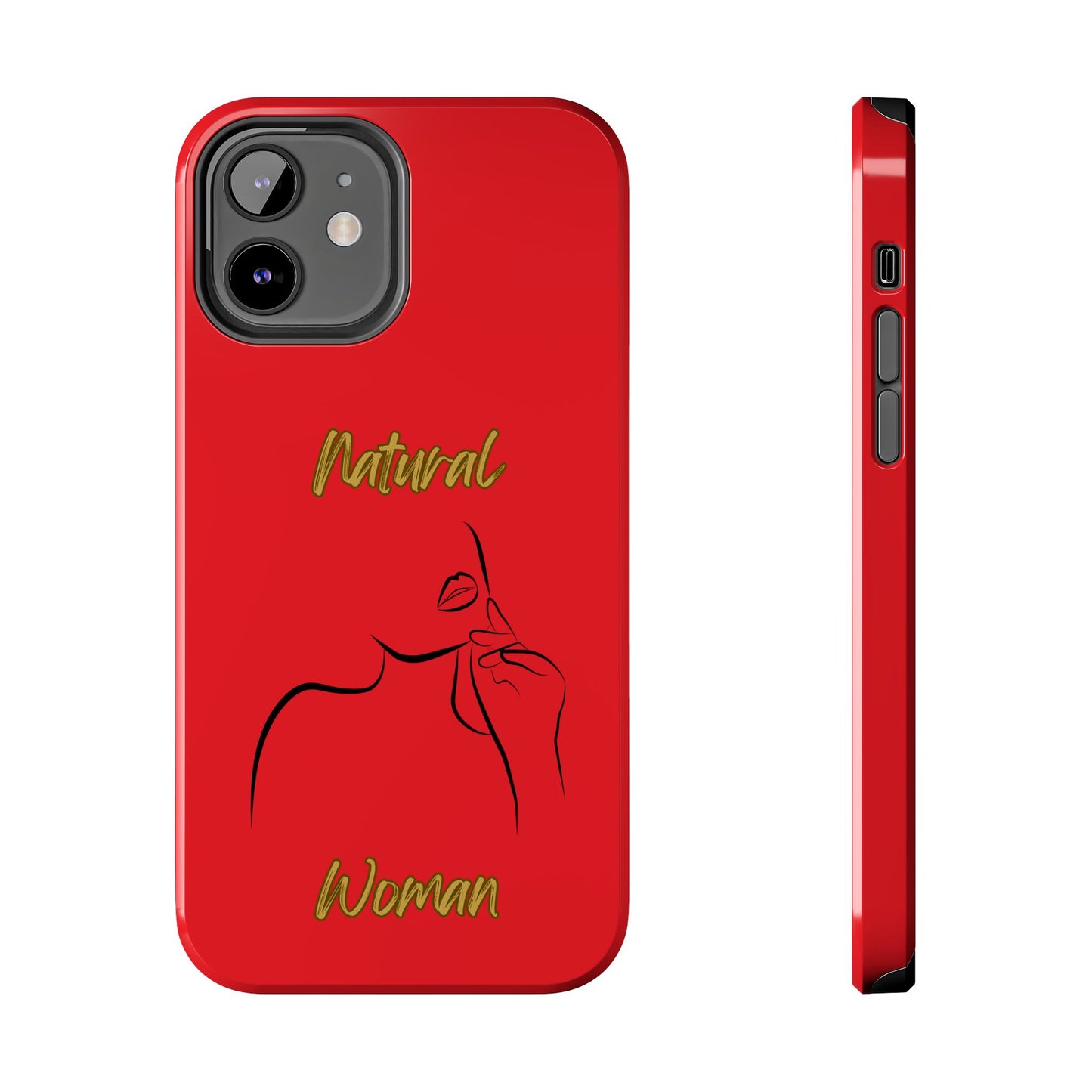 Natural Woman Chin Up (BL)Tough Phone Cases RED