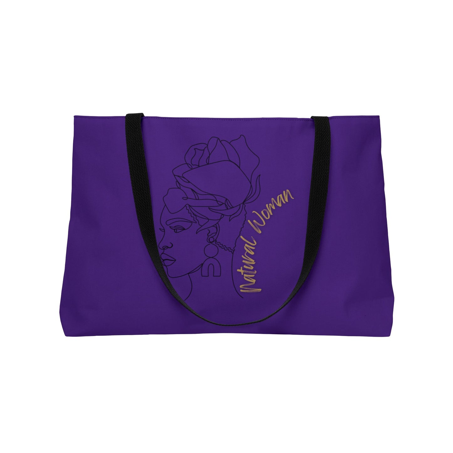 Natural Woman Flower Wrap (BL) Weekender Tote Bag PURPLE
