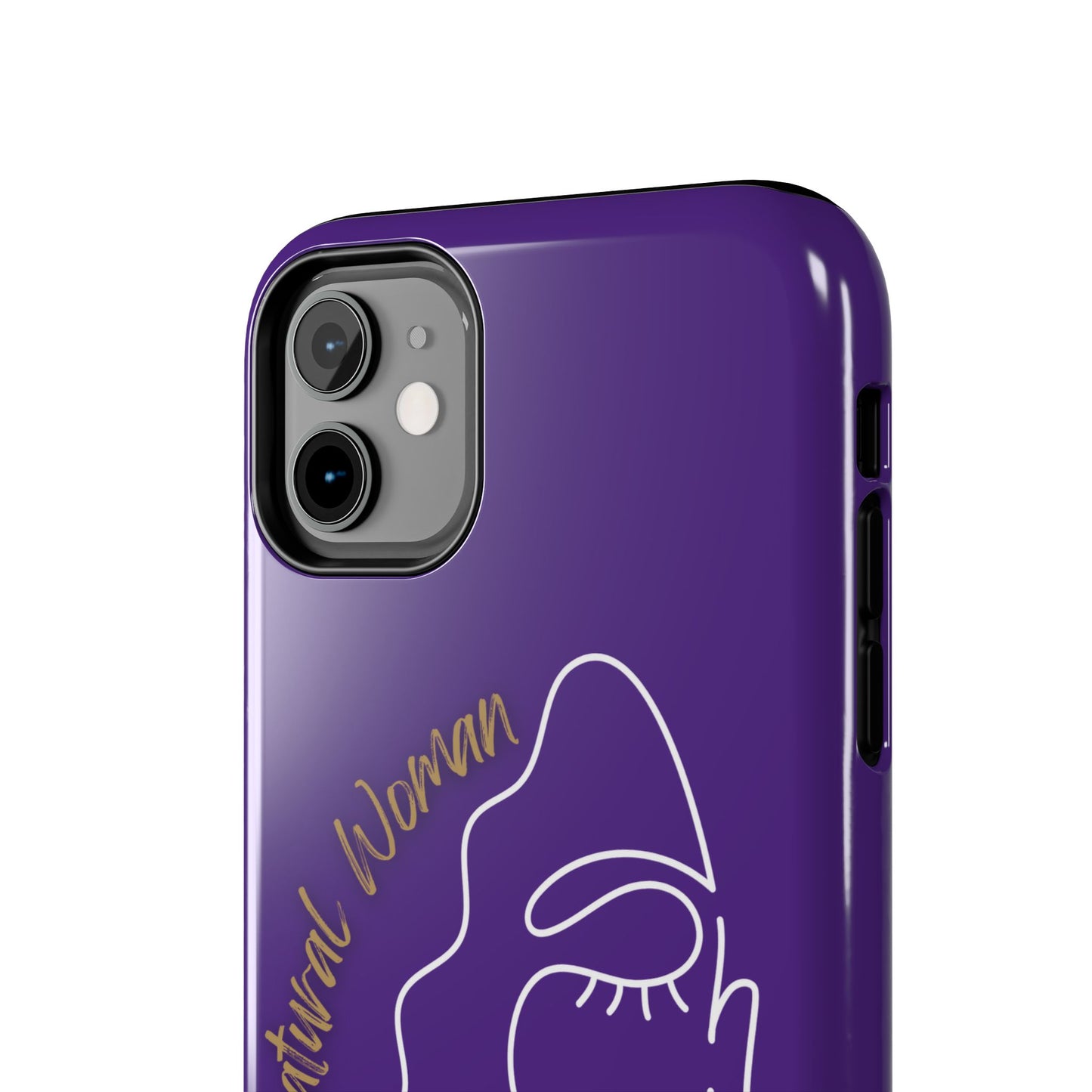Natural Woman Half Face (WL)Tough Phone Case PURPLE