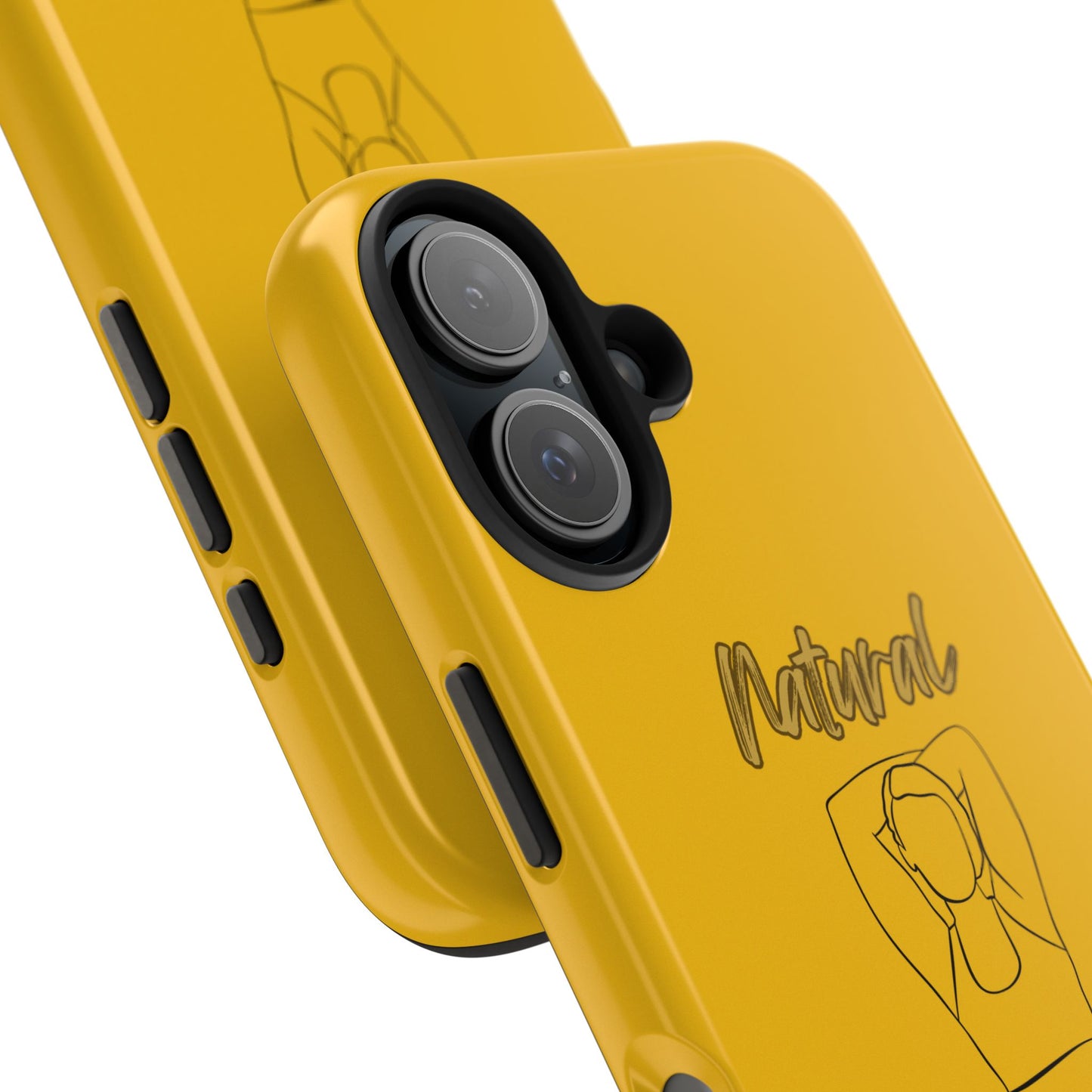 Natural Woman I Love Me (BL)Tough Phone Cases YELLOW