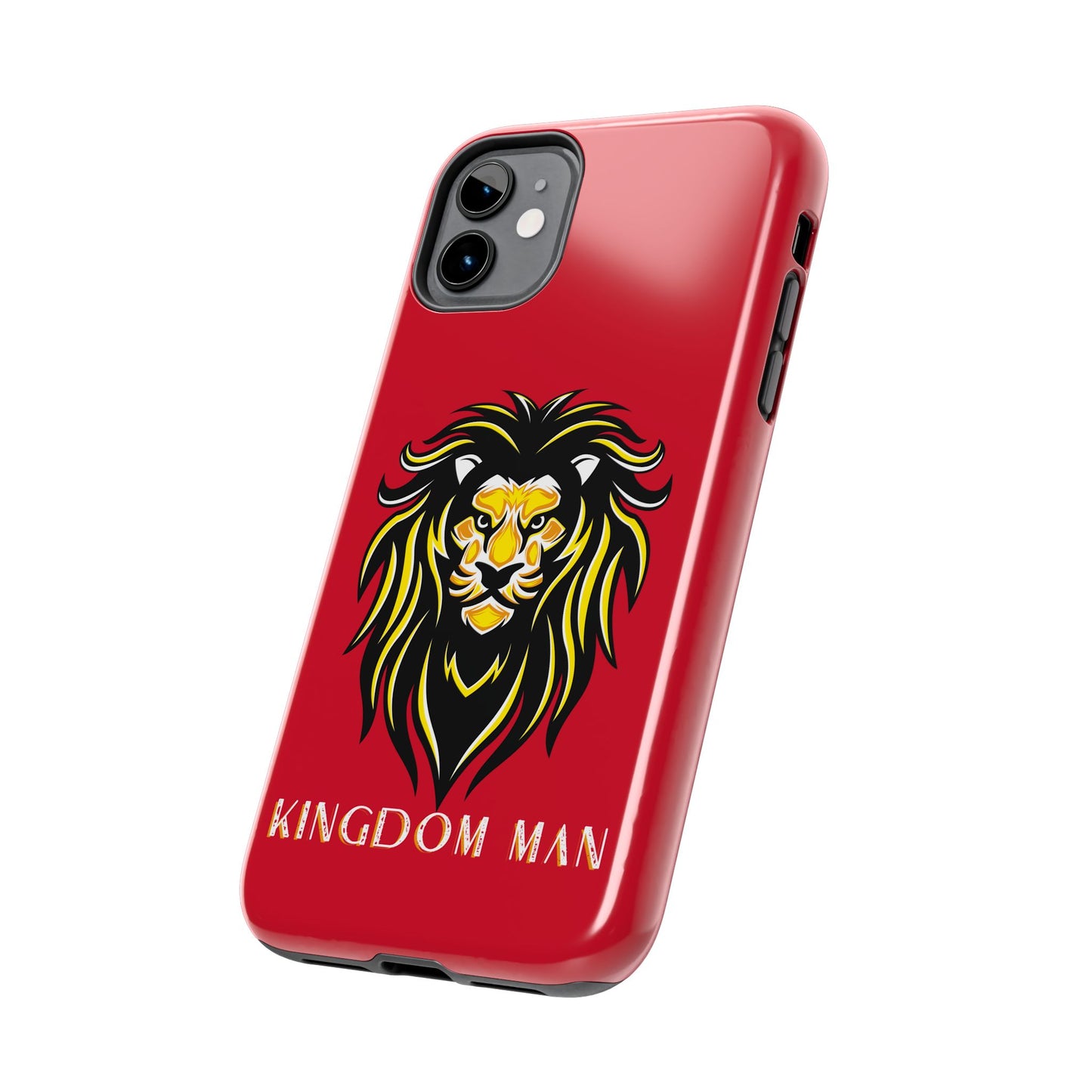 Kingdom Man (White-Gold Label) Tough Phone Case DARK RED