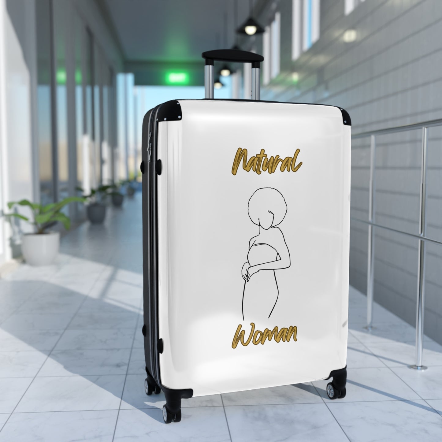 Natural Woman Sho Nuff (BL) Suitcase WHITE