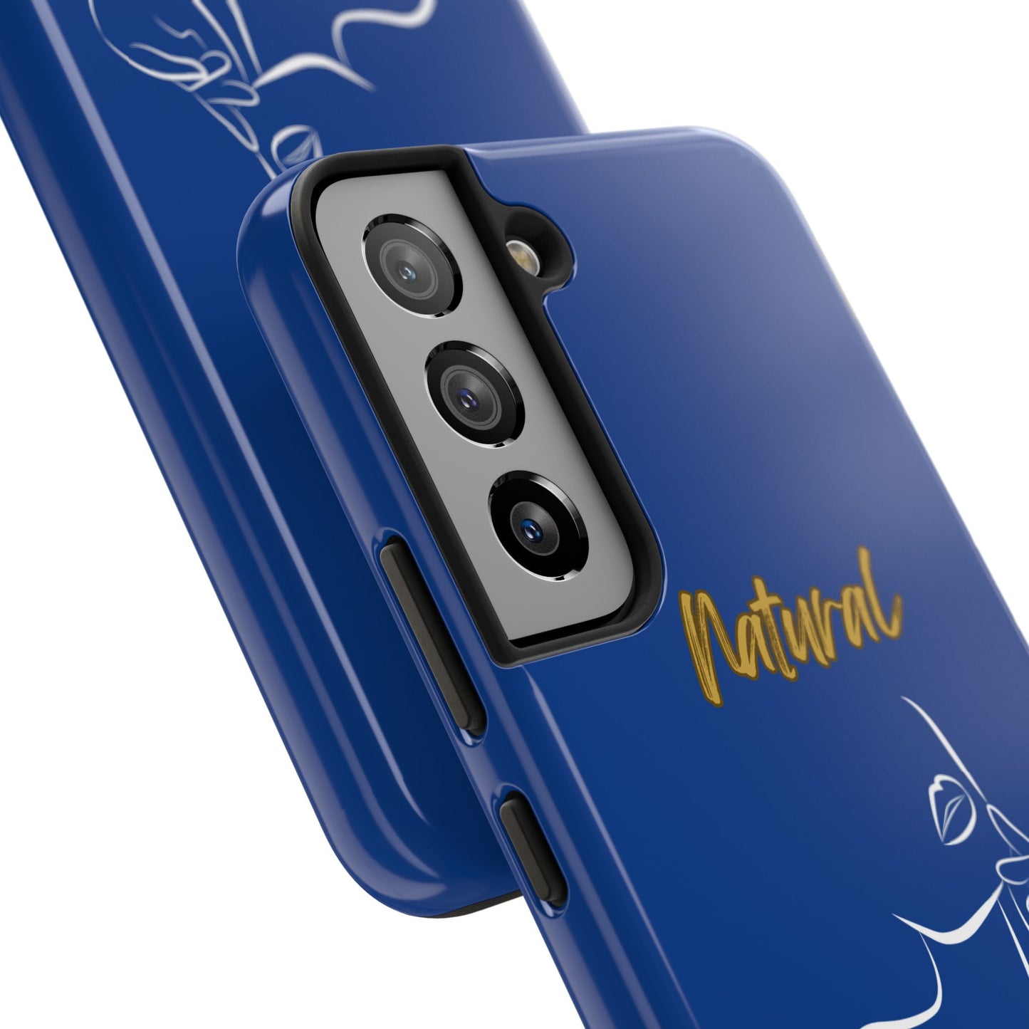 Natural Woman Chin Up (WL)Tough Phone Cases DARK BLUE
