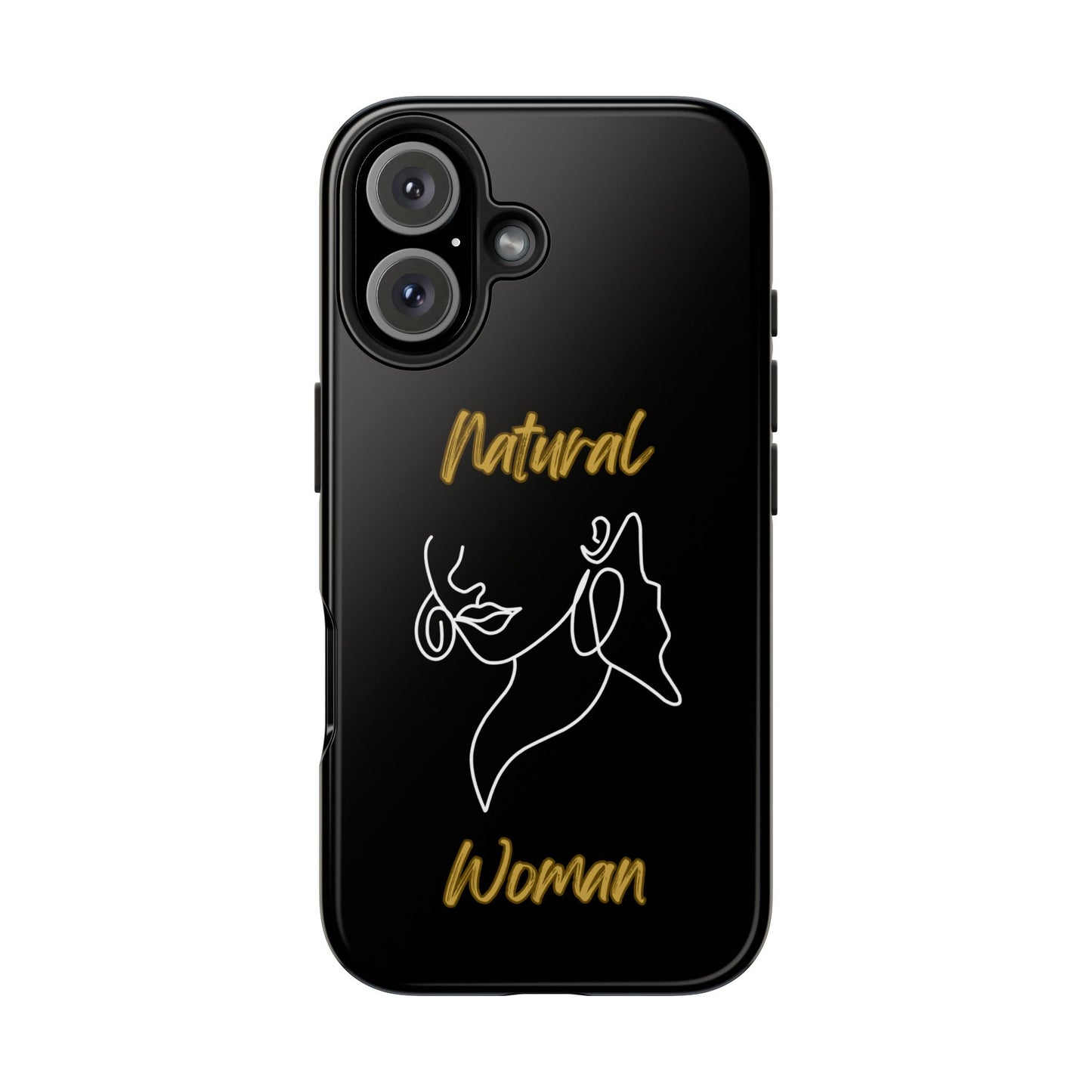 Natural Woman Lips (WL)Tough Phone Cases BLACK