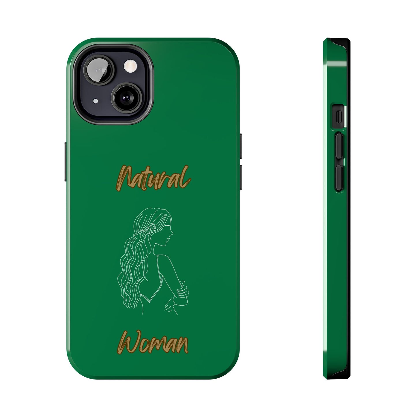 Natural Woman Young Woman (WL)Tough Phone Cases DARK GREEN