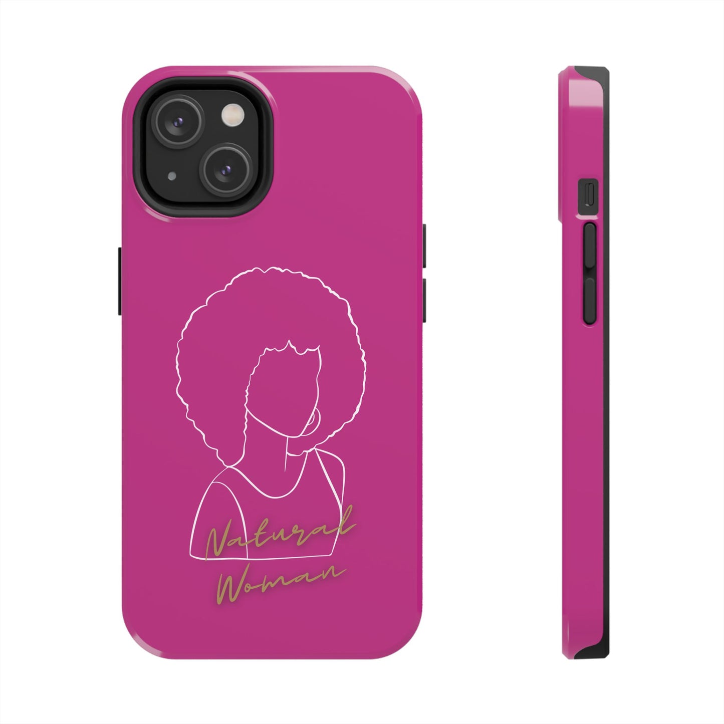 Natural Woman Afro (WL)Tough Phone Cases PINK