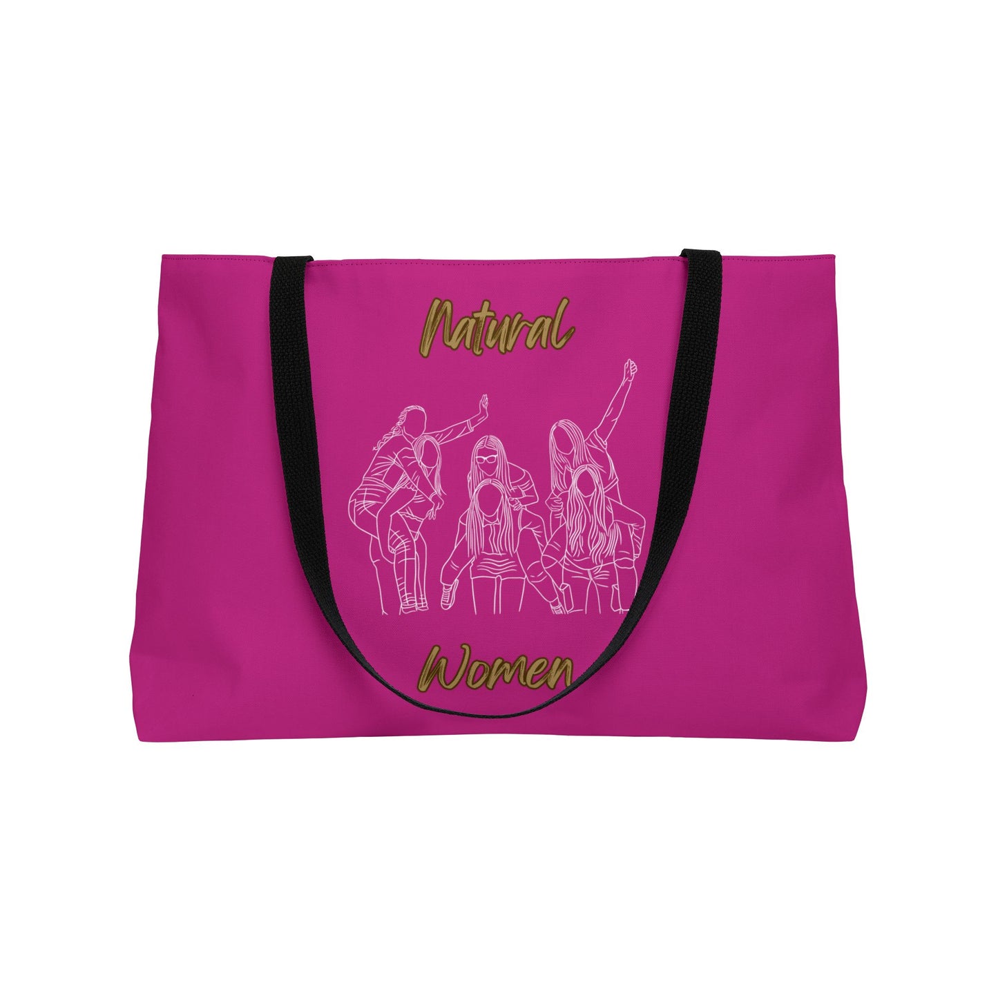 Natural Women Piggy Back (WL) Weekender Tote Bag PINK