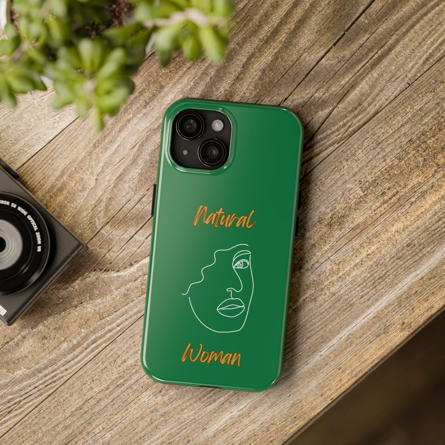 Natural Woman Peekaboo (WL)Tough Phone Cases DARK GREEN