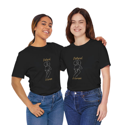 Natural Woman Pose (WL) Short Sleeve T-Shirt