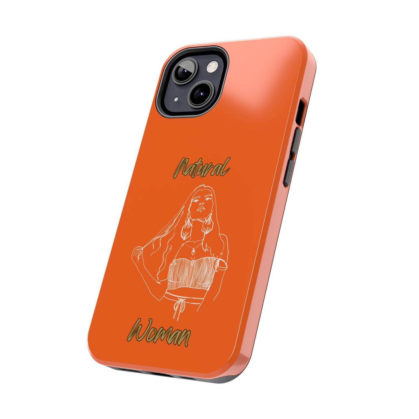 Natural Woman Thinking (WL)Tough Phone Cases ORANGE