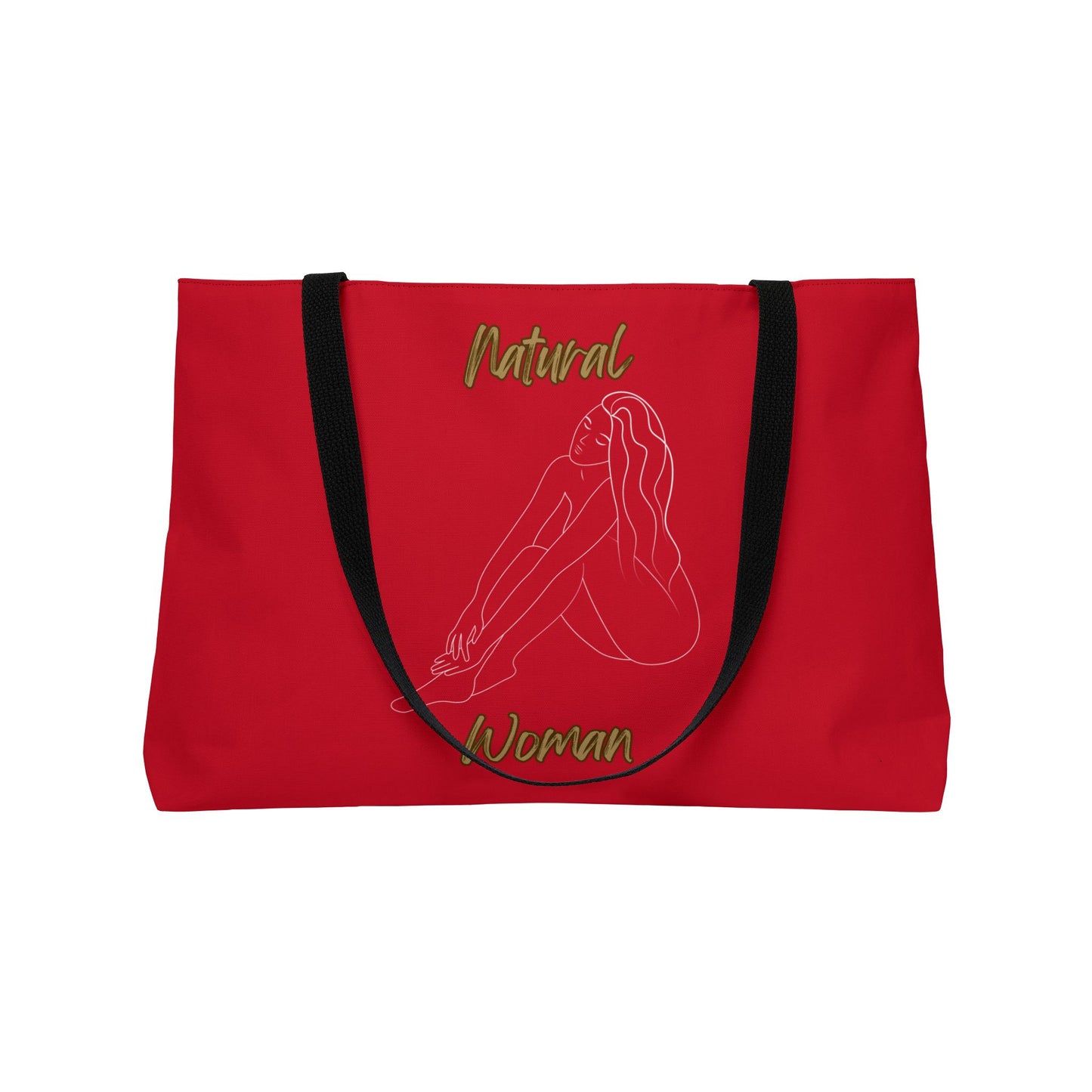 Natural Woman Beauty (WL) Weekender Tote Bag DARK RED